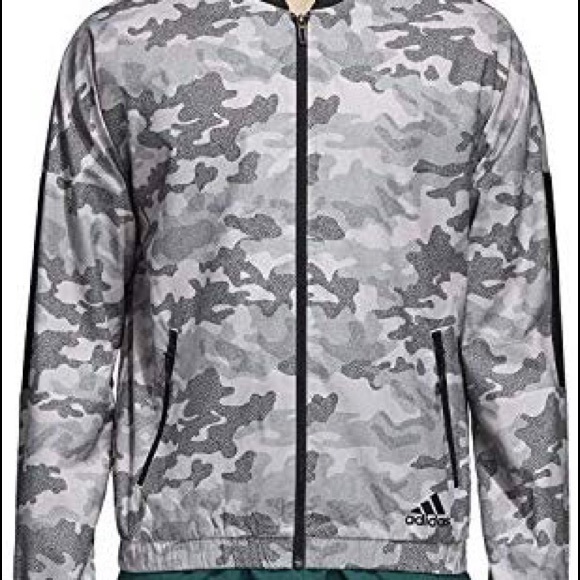 Adidas Bomber Lightweight Camouflage Woven Jacket - Picture 1 of 7